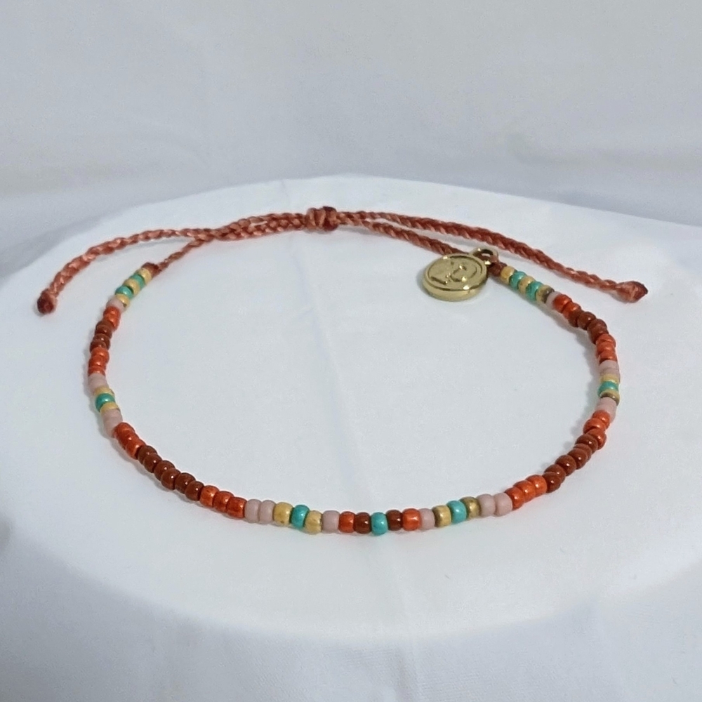 Bundle Only - Pura Vida Multicolor Beaded Bracelet with Gold Accent